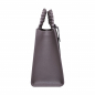 Preview: Handbag made of  calfskin with braided handles taupe